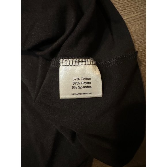 WOMAN'S HANNA ANDERSSON BLACK TIERED RUFFLE SHORT SLEEVE DRESS  S - Picture 3 of 6